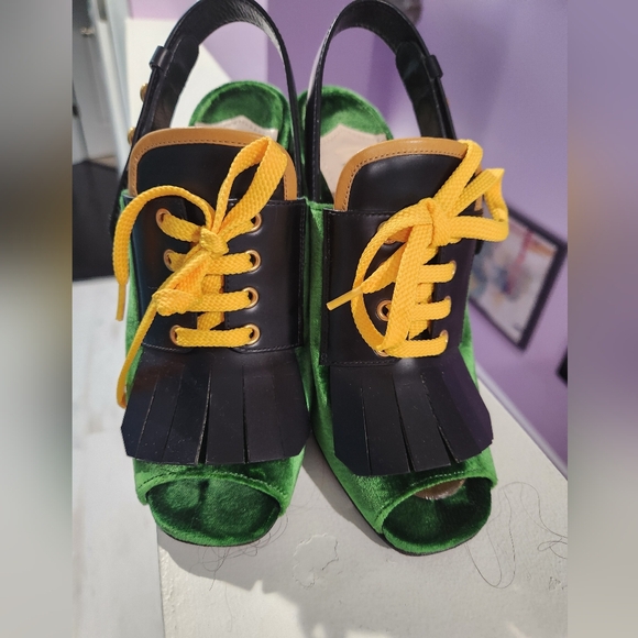 Prada Shoes - PRADA VELVET SLING BACKS